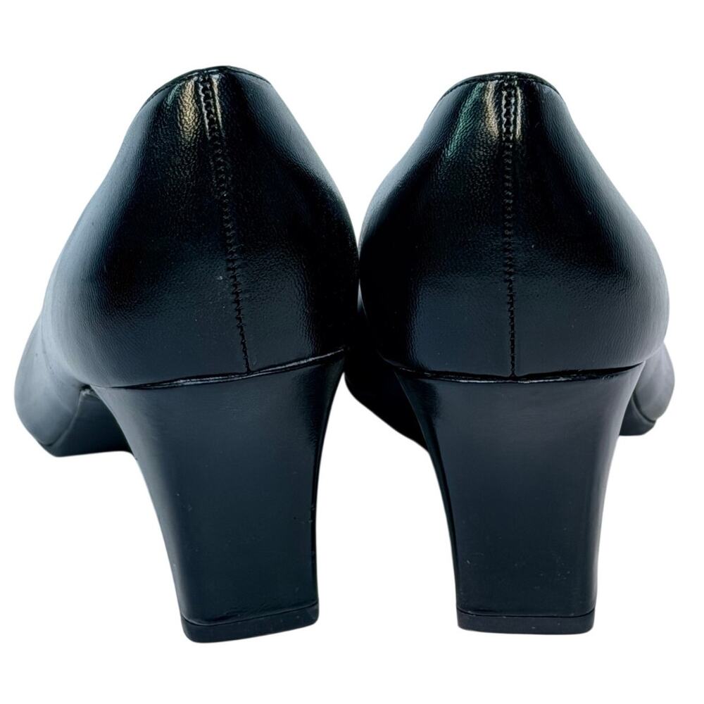 Hush Puppies Woman’s Soft Style Karanan II Black Smooth Sz 9W - Picture 4 of 10